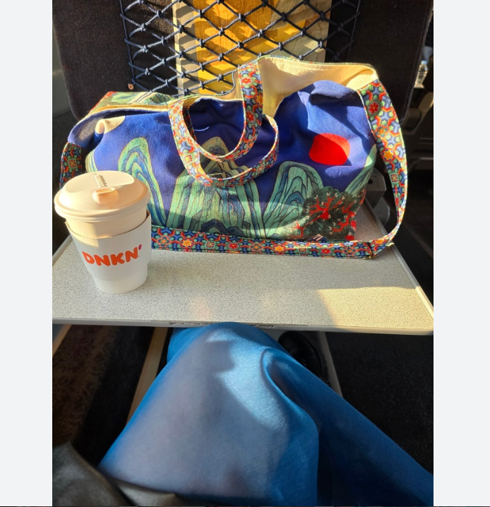 🇰🇷일월오봉도 린넨 숄더백 100%핸드메이드 전통패턴 에코백/Ilwolobongdo Linen Shoulder Bag