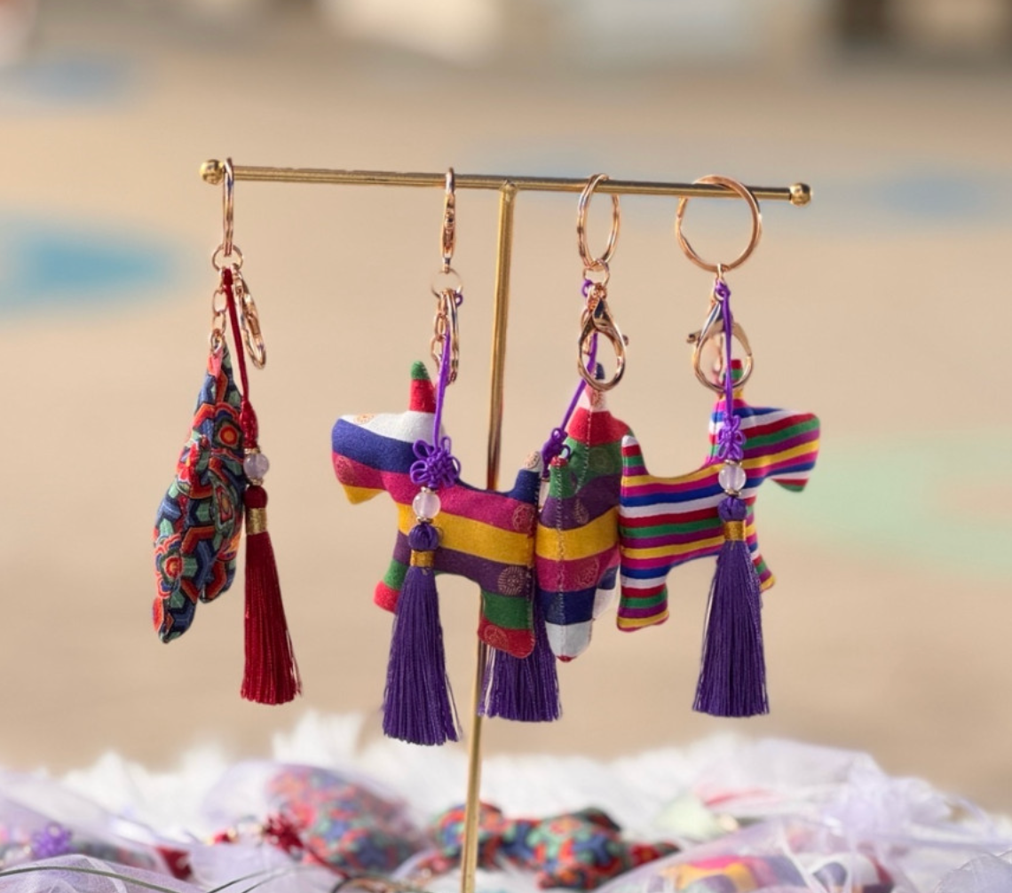 🇰🇷2026년 말의 해🐎 한국전통 무늬 말 키링/ Korean Traditional Horse Keyring