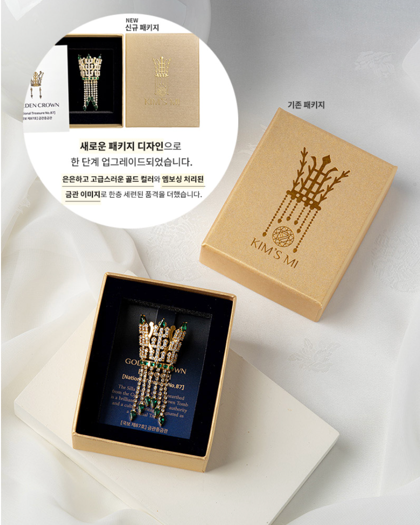 🇰🇷2025년 국립박물관 문화재단 ‘뮤즈(MUSE)’ 상품-신라 금관 브로치 /Silla Gold Crown Brooch