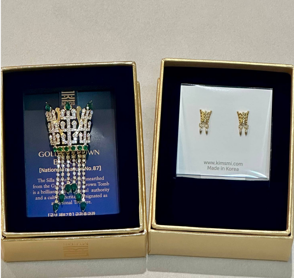 🇰🇷2025년 국립박물관 문화재단 ‘뮤즈(MUSE)’ 상품-신라 금관 브로치 /Silla Gold Crown Brooch