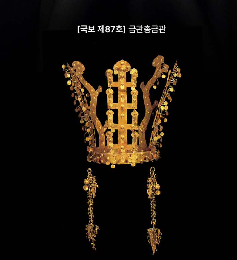 🇰🇷2025년 국립박물관 뮤즈(MUSE)금관 이어링 /Golden Crown Earring