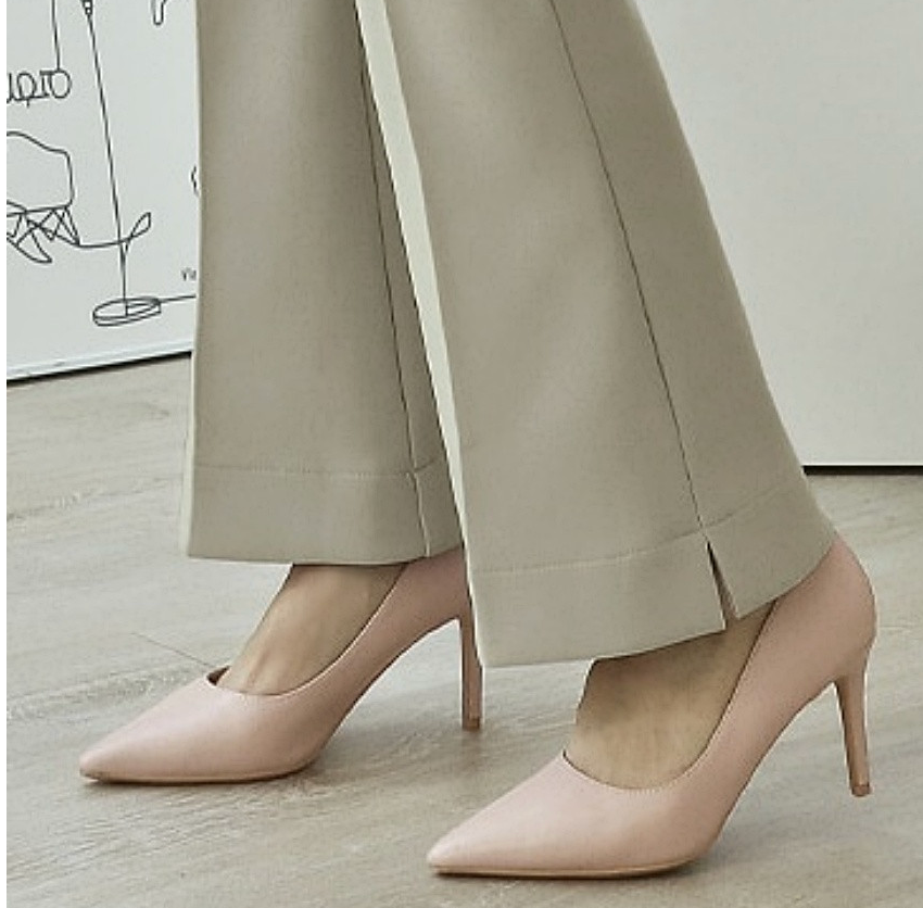 [S~XL]기모 최강스판 밴딩 부츠컷 슬랙스 | Fleece-Lined Ultra Stretch Banding Bootcut Slacks (Winter Only)