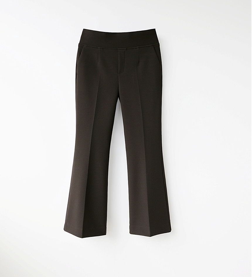 [S~XL]기모 최강스판 밴딩 부츠컷 슬랙스 | Fleece-Lined Ultra Stretch Banding Bootcut Slacks (Winter Only)