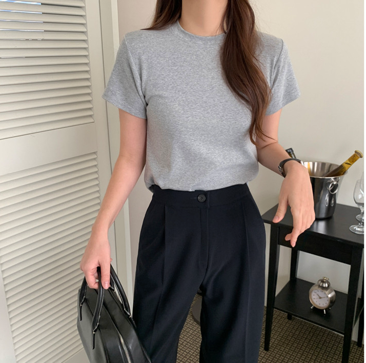 [S~XL]기모 하이웨이스트 밴딩 와이드 슬랙스 | Fleece-Lined High-Waist Banding Wide Slacks (Winter Only)