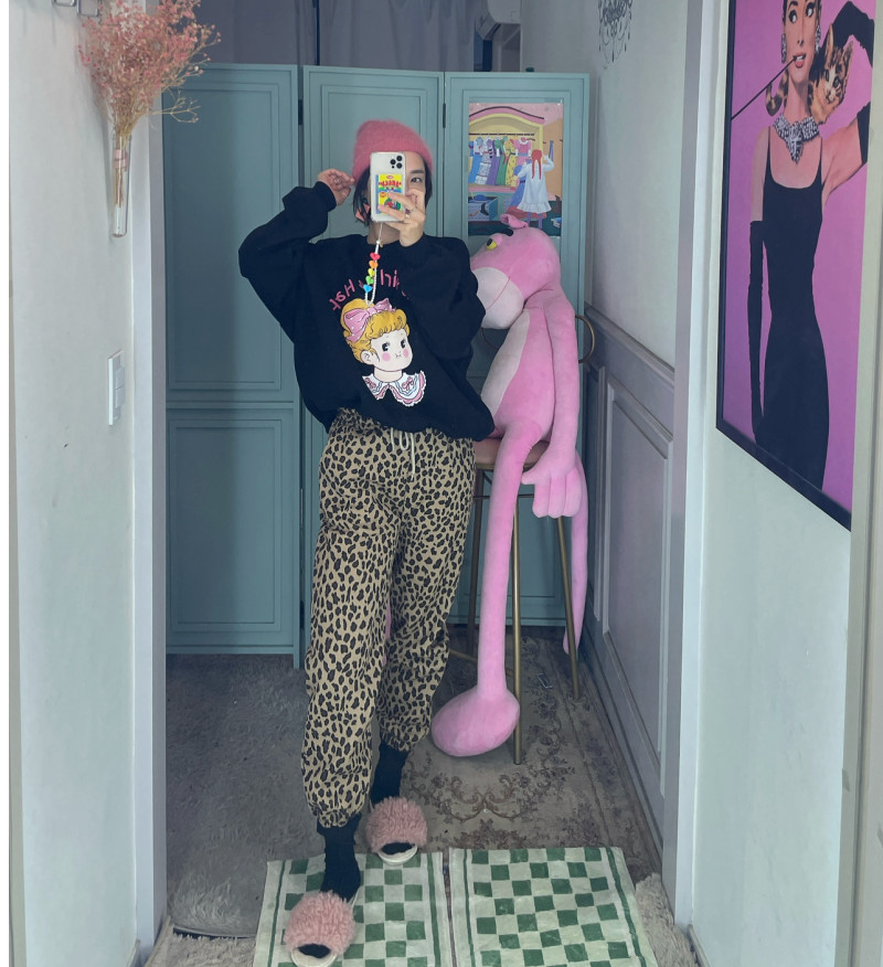 [88가능][메이퍼플] 러블리걸 MTM (양기모) |  Lovely Girl Brushed Sweatshirt(Black only)