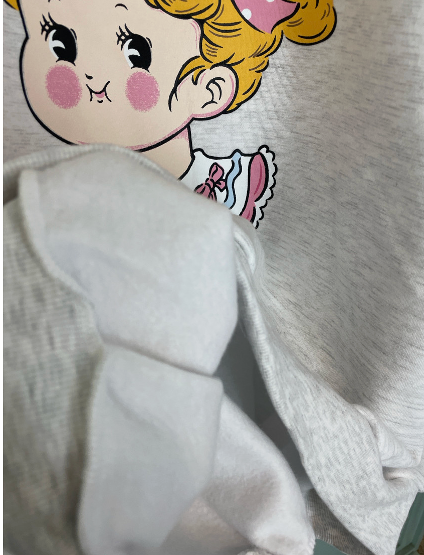 [88가능][메이퍼플] 러블리걸 MTM (양기모) |  Lovely Girl Brushed Sweatshirt(Black only)