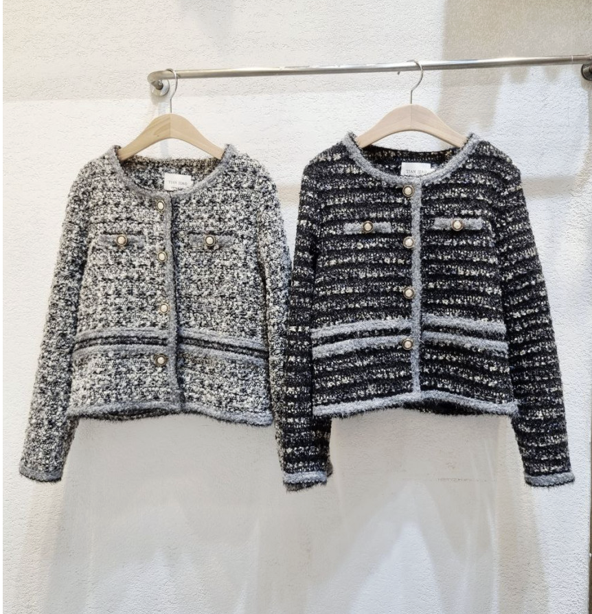 [66까지][럭셔리][디디엔지]여성 럭셔리 클래식 무드 트위드 자켓/Luxury Classic Mood Tweed Jacket