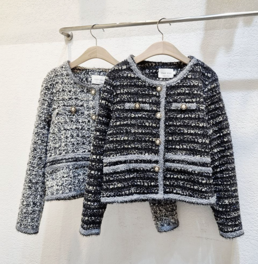 [66까지][럭셔리][디디엔지]여성 럭셔리 클래식 무드 트위드 자켓/Luxury Classic Mood Tweed Jacket