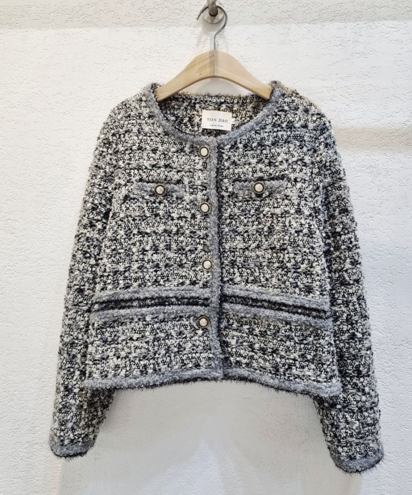 [66까지][럭셔리][디디엔지]여성 럭셔리 클래식 무드 트위드 자켓/Luxury Classic Mood Tweed Jacket
