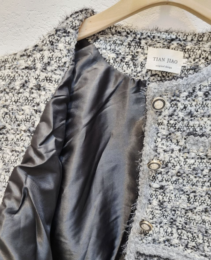 [66까지][럭셔리][디디엔지]여성 럭셔리 클래식 무드 트위드 자켓/Luxury Classic Mood Tweed Jacket