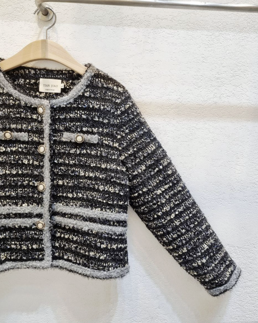 [66까지][럭셔리][디디엔지]여성 럭셔리 클래식 무드 트위드 자켓/Luxury Classic Mood Tweed Jacket