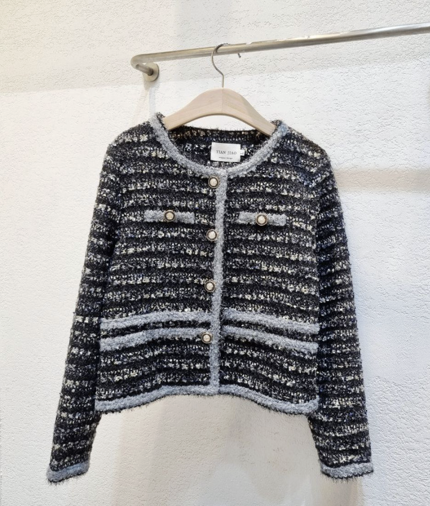 [66까지][럭셔리][디디엔지]여성 럭셔리 클래식 무드 트위드 자켓/Luxury Classic Mood Tweed Jacket