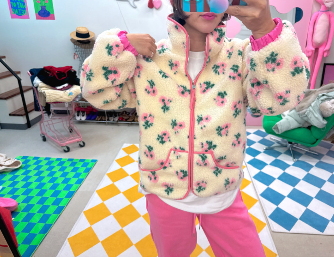 [77까지][메이퍼플] 파이핑 양털자켓 / Piping Sherpa Fleece Jacket