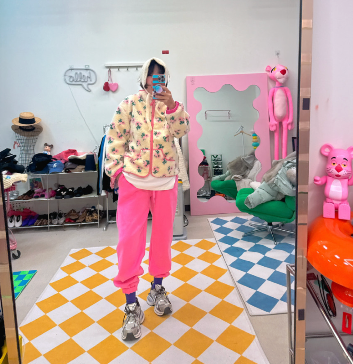 [77까지][메이퍼플] 파이핑 양털자켓 / Piping Sherpa Fleece Jacket