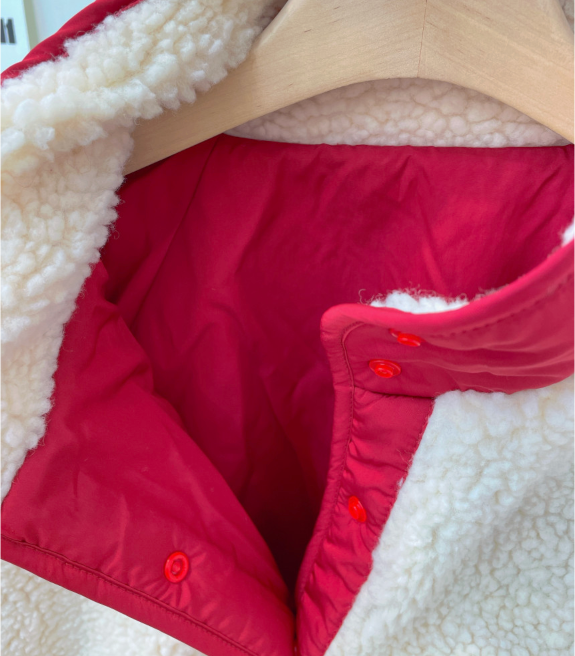 [88까지][메이퍼플]양면 토들 배색 점퍼 패딩 /Reversible Color-Block Padding Jacket