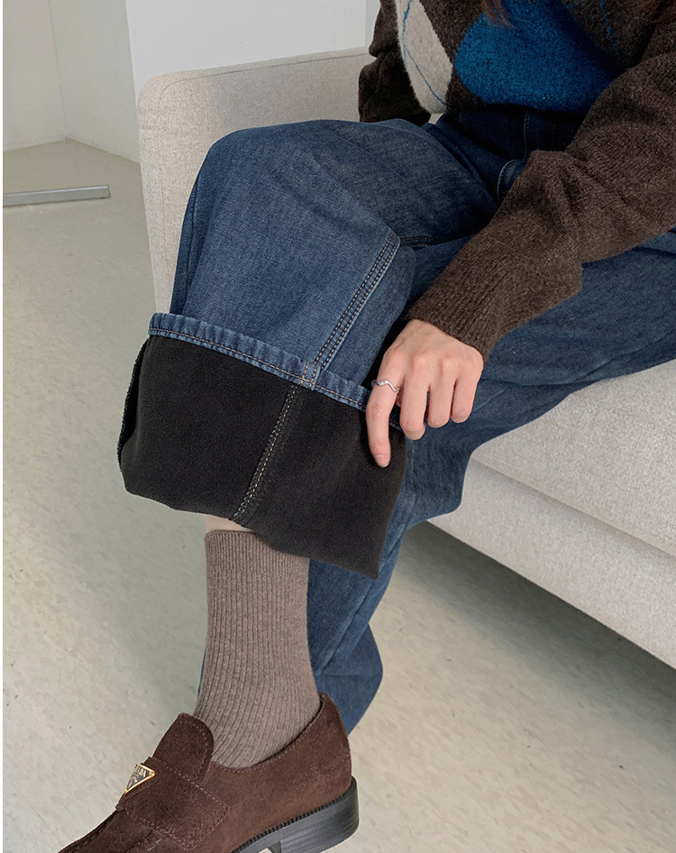 [S~XL][스판/노수선/기모or일반버전] 카일 절개 인밴딩 롱 와이드 인생청바지 (4color)/3-Length Cut Seam Banding Wide Denim Pants