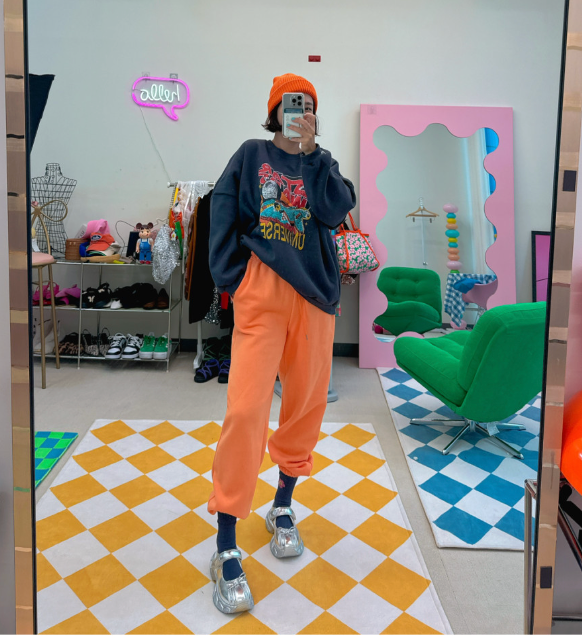 [99가능][메이퍼플] 스페이스 오버핏 기모 맨투맨  [MAPLEPURPLE] Space Oversized Fleece Sweatshirt