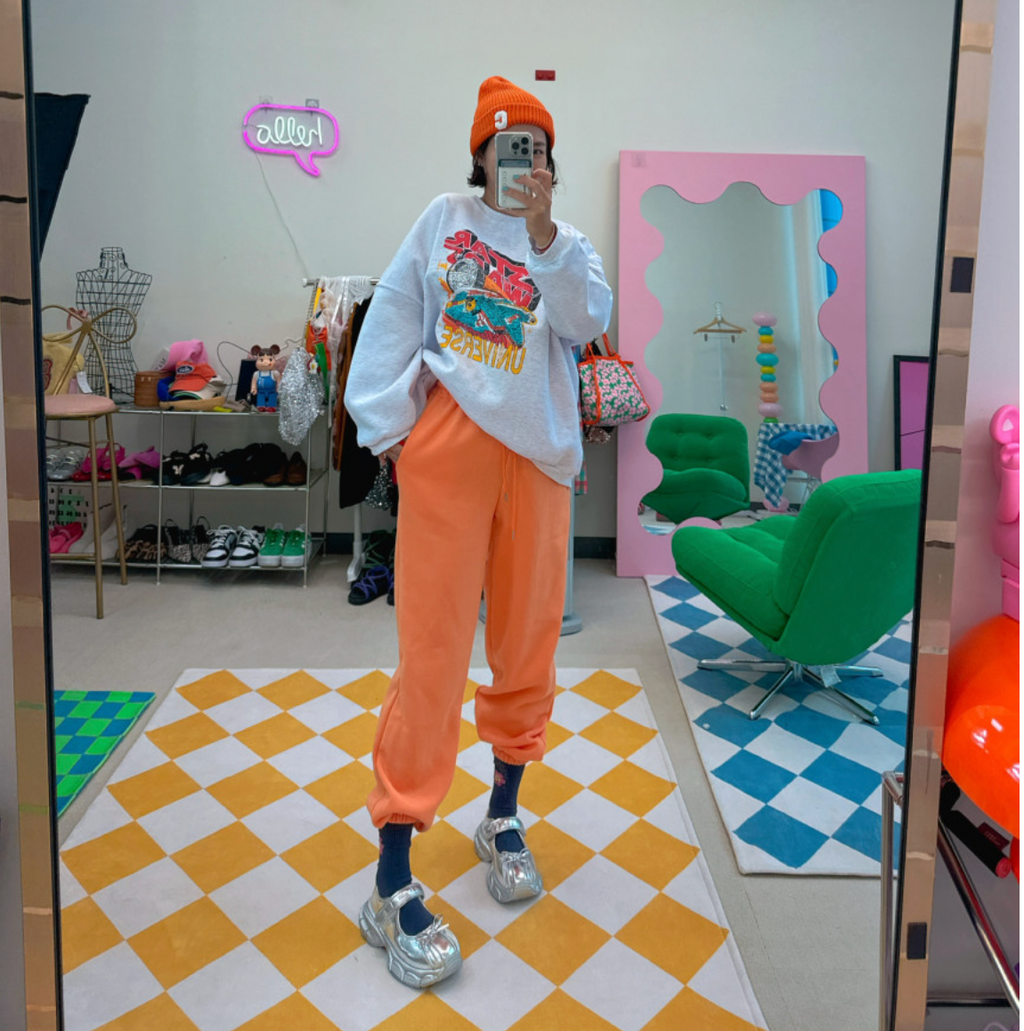 [99가능][메이퍼플] 스페이스 오버핏 기모 맨투맨  [MAPLEPURPLE] Space Oversized Fleece Sweatshirt