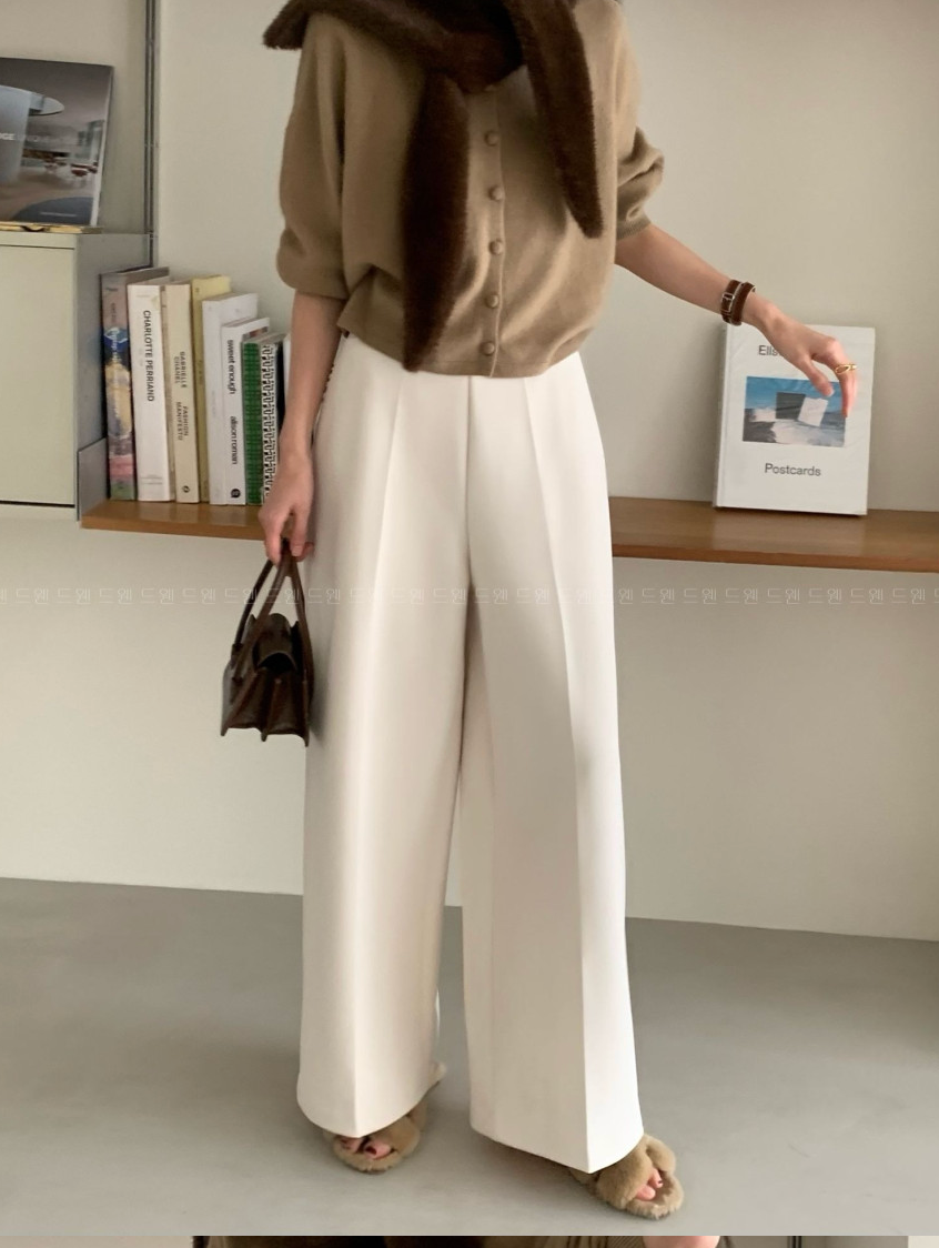 🔥[55~99까지]🔥[로우게이지]쭉쭉 늘어나는 요술 정장 와이드 팬츠 Magic Shaping Wide Slacks