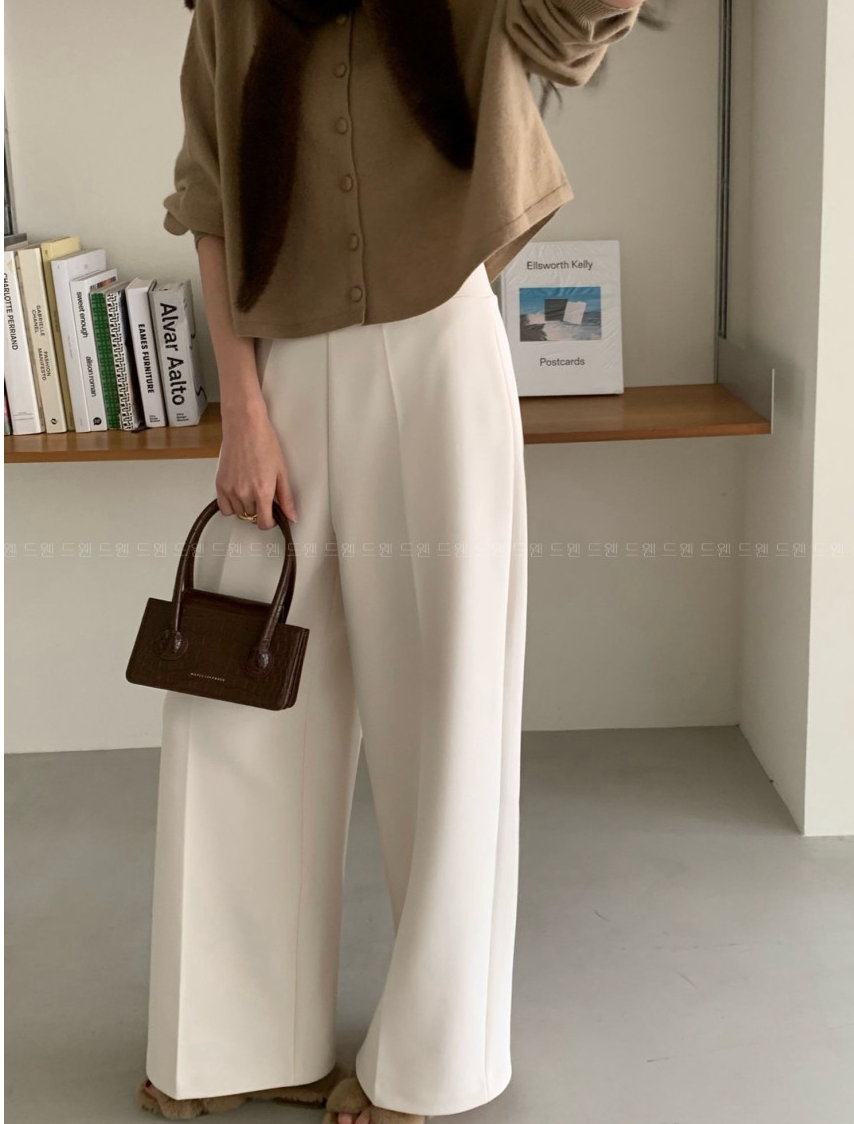 🔥[55~99까지]🔥[로우게이지]쭉쭉 늘어나는 요술 정장 와이드 팬츠 Magic Shaping Wide Slacks