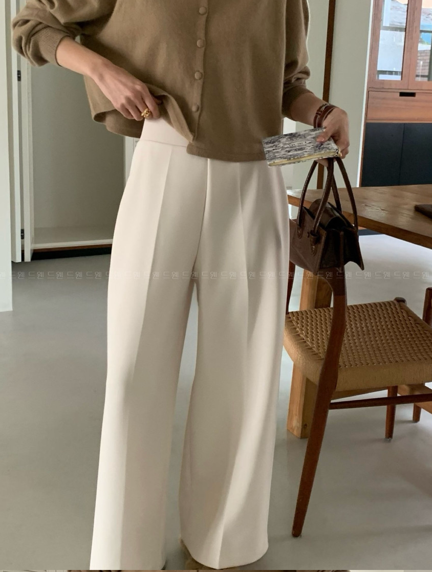 🔥[55~99까지]🔥[로우게이지]쭉쭉 늘어나는 요술 정장 와이드 팬츠 Magic Shaping Wide Slacks