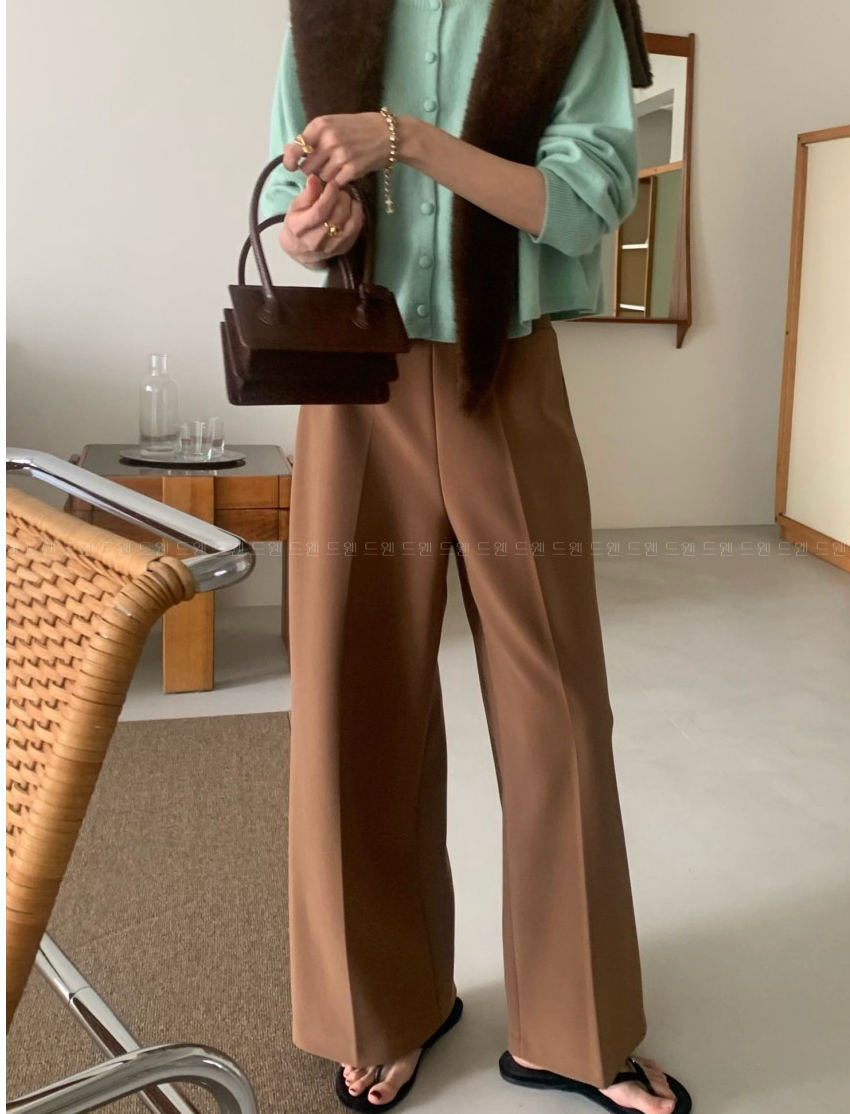 🔥[55~99까지]🔥[로우게이지]쭉쭉 늘어나는 요술 정장 와이드 팬츠 Magic Shaping Wide Slacks