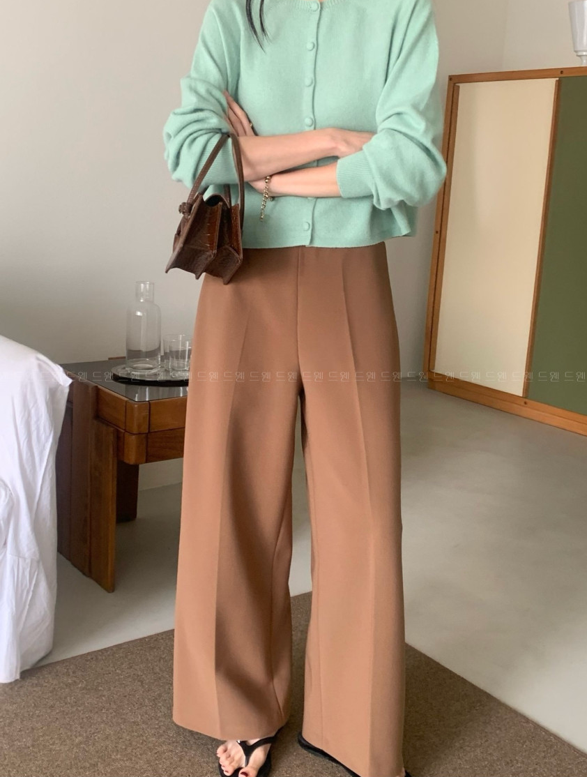 🔥[55~99까지]🔥[로우게이지]쭉쭉 늘어나는 요술 정장 와이드 팬츠 Magic Shaping Wide Slacks