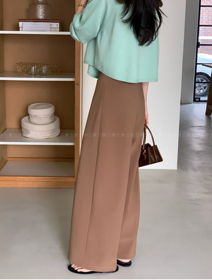 🔥[55~99까지]🔥[로우게이지]쭉쭉 늘어나는 요술 정장 와이드 팬츠 Magic Shaping Wide Slacks