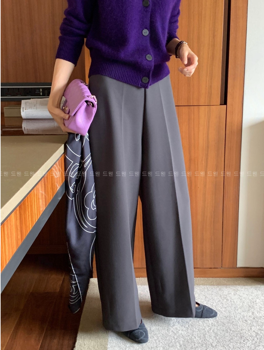 🔥[55~99까지]🔥[로우게이지]쭉쭉 늘어나는 요술 정장 와이드 팬츠 Magic Shaping Wide Slacks