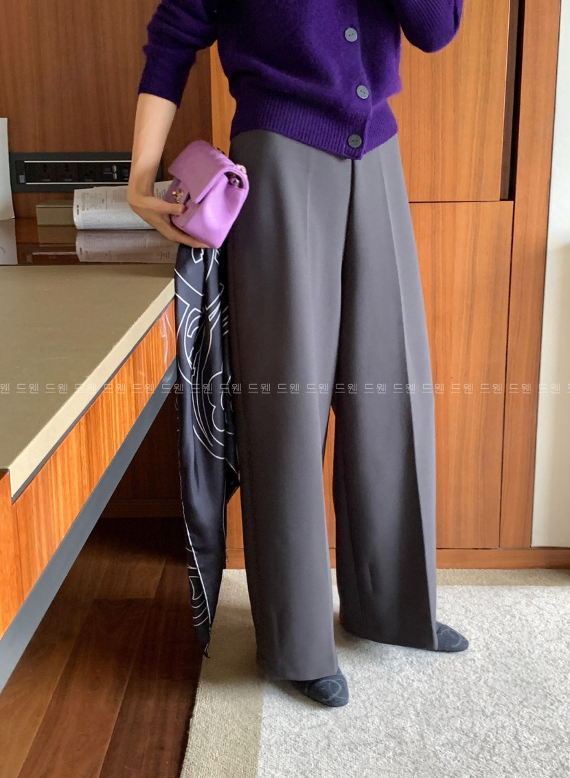 🔥[55~99까지]🔥[로우게이지]쭉쭉 늘어나는 요술 정장 와이드 팬츠 Magic Shaping Wide Slacks