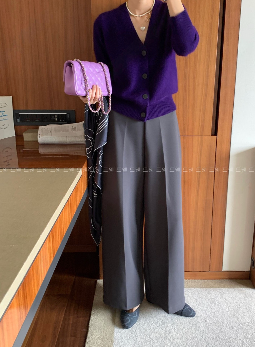 🔥[55~99까지]🔥[로우게이지]쭉쭉 늘어나는 요술 정장 와이드 팬츠 Magic Shaping Wide Slacks