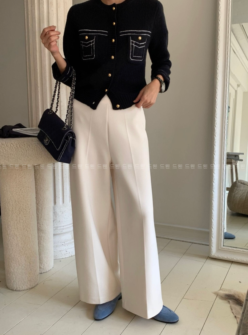 🔥[55~99까지]🔥[로우게이지]쭉쭉 늘어나는 요술 정장 와이드 팬츠 Magic Shaping Wide Slacks