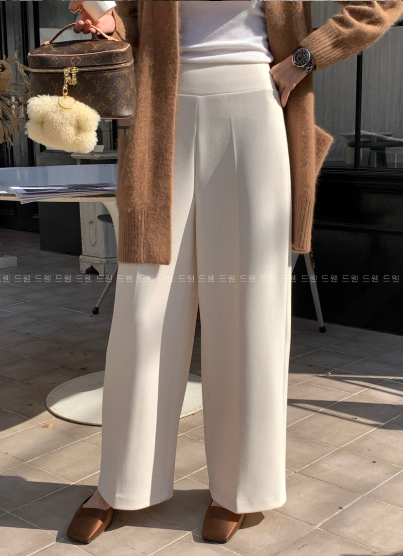 🔥[55~99까지]🔥[로우게이지]쭉쭉 늘어나는 요술 정장 와이드 팬츠 Magic Shaping Wide Slacks