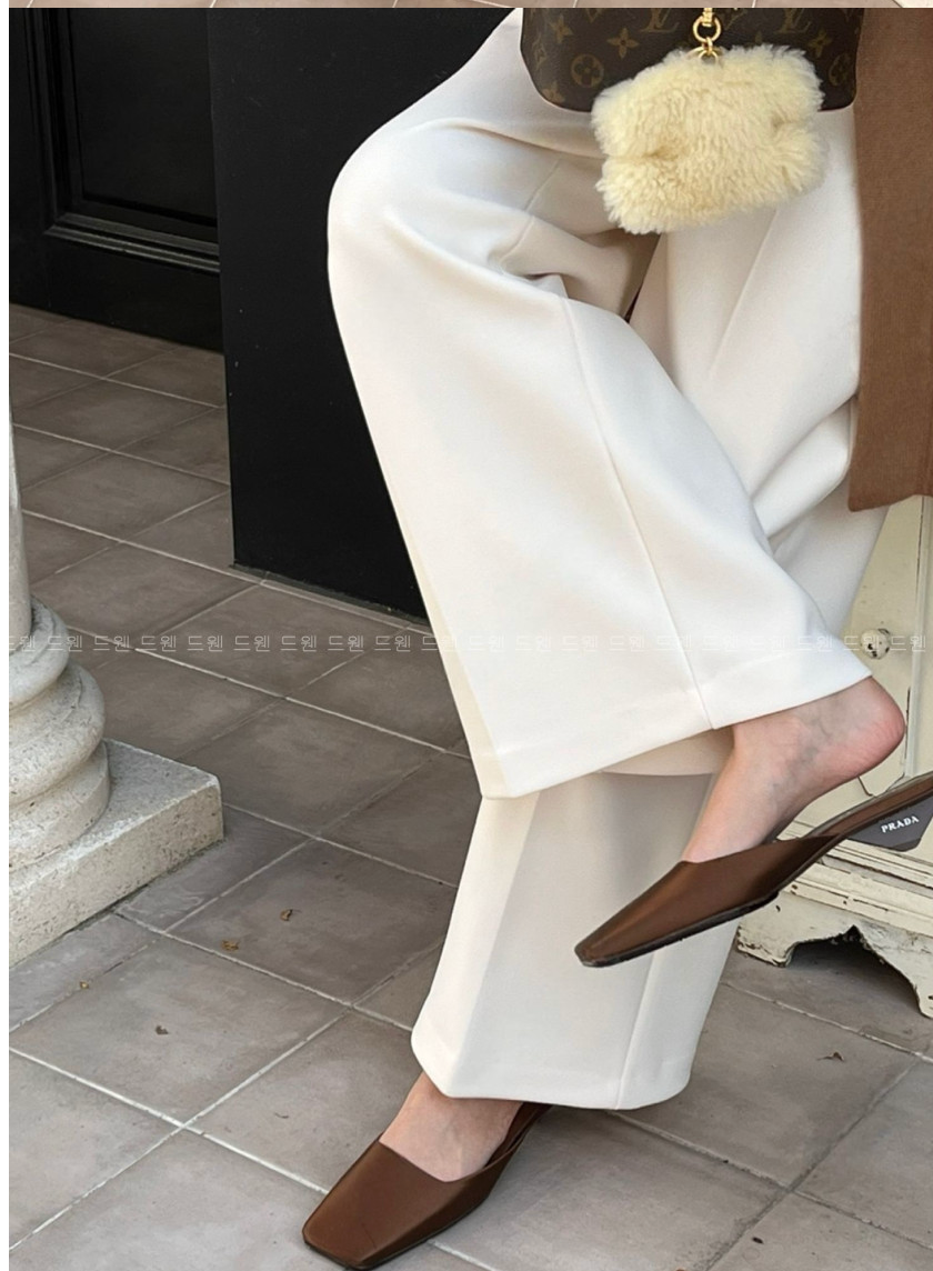 🔥[55~99까지]🔥[로우게이지]쭉쭉 늘어나는 요술 정장 와이드 팬츠 Magic Shaping Wide Slacks