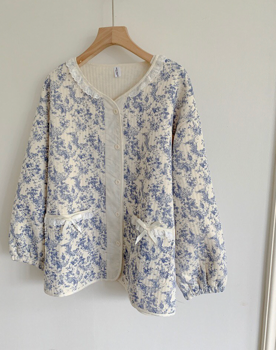 [누빔 잠옷][디어앤]블룸 보들보들 누빔 잠옷 파자마 한벌세트(남/여)Bloom Soft Quilted Couple Pajama Set