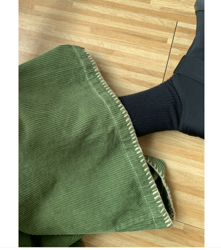 [99까지가능]스티치 포인트 롱기장  골덴 와이드 팬츠 Corduroy Stitch Wide Pants