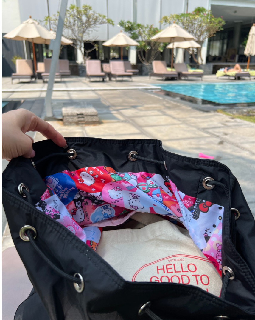 [레스포삭X헬로키티]레스포삭 경량 보이저 백팩 7839 산리오 헬로키티 나일론백팩 Hello Kitty VOYAGER BACKPACK