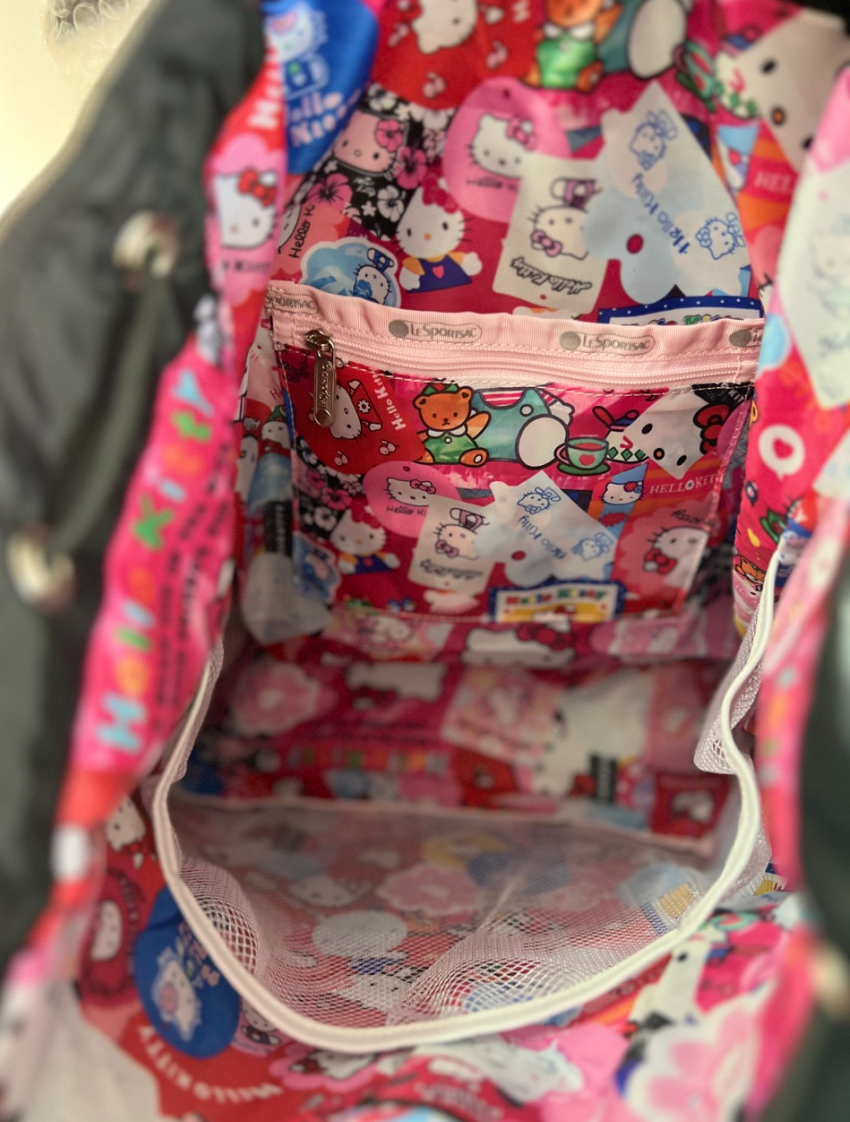 [레스포삭X헬로키티]레스포삭 경량 보이저 백팩 7839 산리오 헬로키티 나일론백팩 Hello Kitty VOYAGER BACKPACK