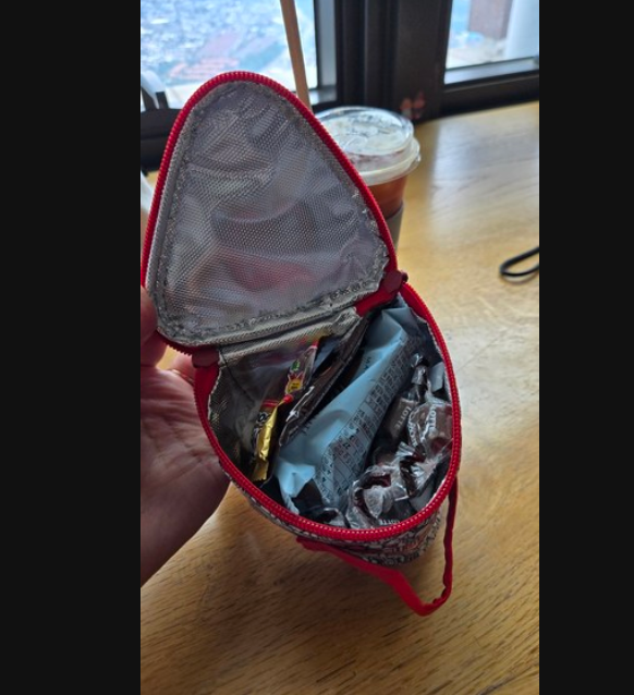 [삼각김밥파우치]헬로키티 삼각 파우치 보냉가방 KCON2 Hello Kitty Triangle Cooling Pouch