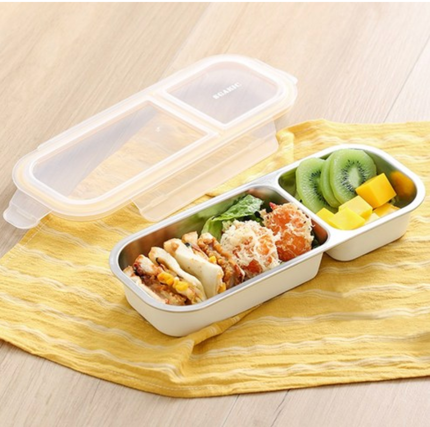 🔥Best🔥[직장인 /다이어트 밀폐도시락][SGAKIC] 304 스텐 분리형 밀폐 도시락통 2칸, 3칸 | SGAKIC 304 Stainless Steel Airtight Lunch Box