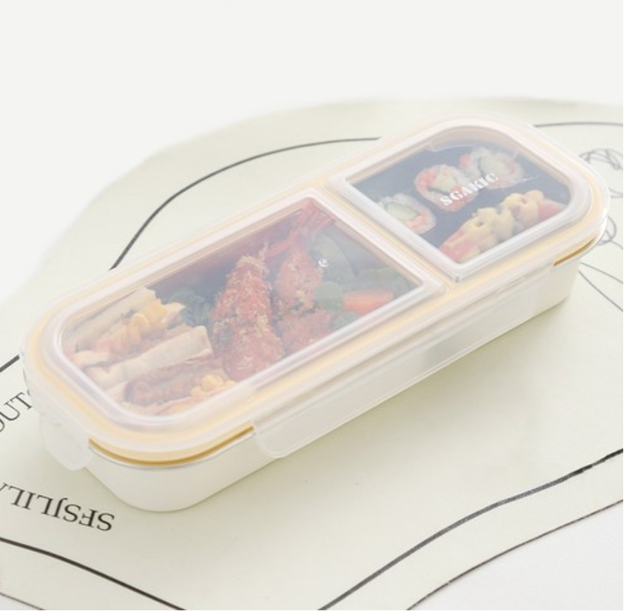 🔥Best🔥[직장인 /다이어트 밀폐도시락][SGAKIC] 304 스텐 분리형 밀폐 도시락통 2칸, 3칸 | SGAKIC 304 Stainless Steel Airtight Lunch Box