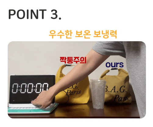 [3단변신][한국 도시락 가방][미쁨양품] 미니 보냉 런치백 Mini Insulated Lunch Bag