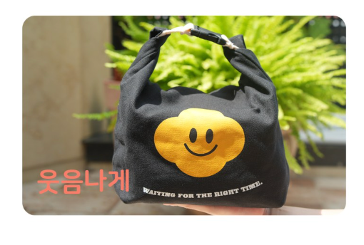[3단변신][한국 도시락 가방][미쁨양품] 미니 보냉 런치백 Mini Insulated Lunch Bag