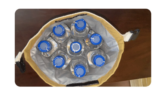 [3단변신][한국 도시락 가방][미쁨양품] 미니 보냉 런치백 Mini Insulated Lunch Bag