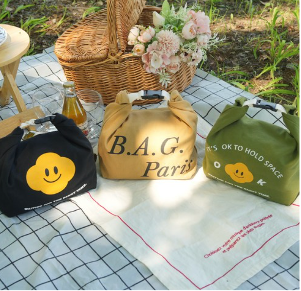 [3단변신][한국 도시락 가방][미쁨양품] 미니 보냉 런치백 Mini Insulated Lunch Bag