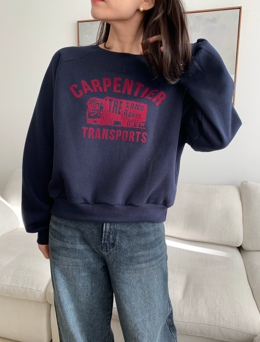 [기모 맨투맨] 로베 후로킹 기모 맨투맨 Robe Flocking Fleece Sweatshirt