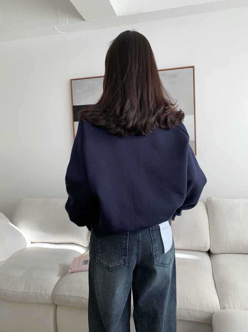 [기모 맨투맨] 로베 후로킹 기모 맨투맨 Robe Flocking Fleece Sweatshirt