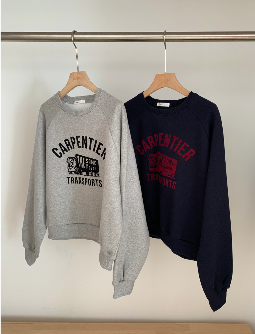 [기모 맨투맨] 로베 후로킹 기모 맨투맨 Robe Flocking Fleece Sweatshirt