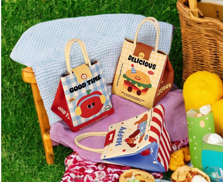 [CUTE🍎 도시락가방]해도닉 귀여운 보냉백 런치백 / Hedonic Cute Insulated Lunch Bag