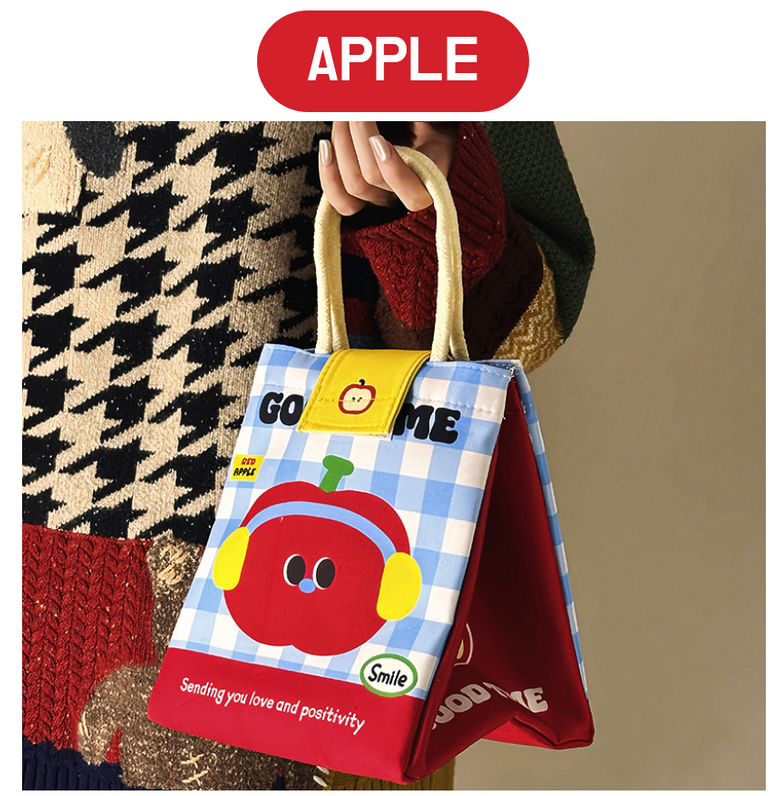 [CUTE🍎 도시락가방]해도닉 귀여운 보냉백 런치백 / Hedonic Cute Insulated Lunch Bag